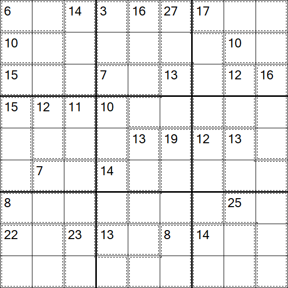 Killer Sudoku - Easy
