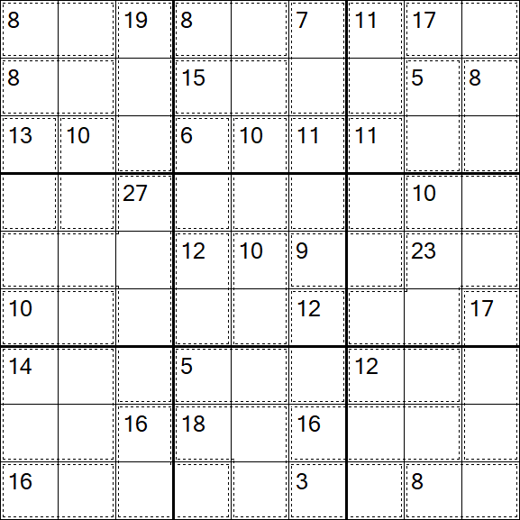 Killer Sudoku - Easy
