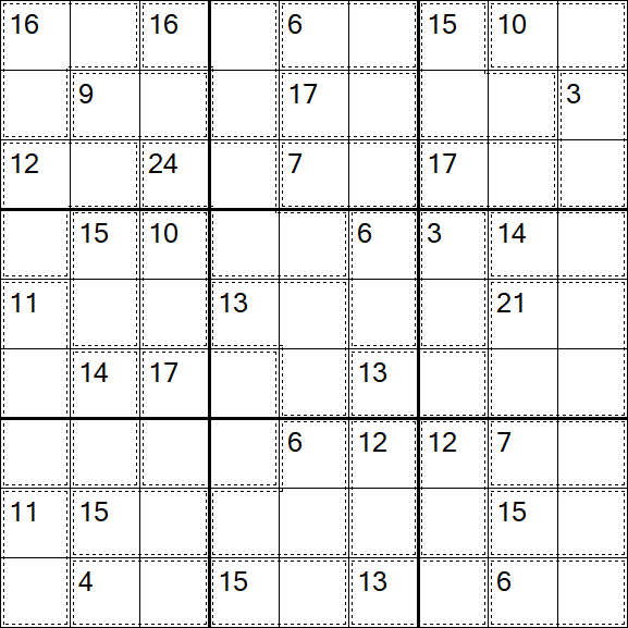 Killer Sudoku - Easy