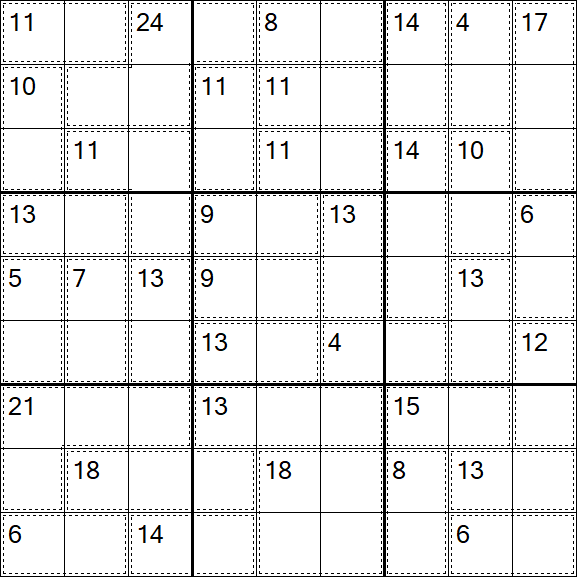 Killer Sudoku - Easy