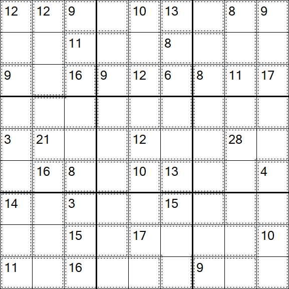 Killer Sudoku - Einfach