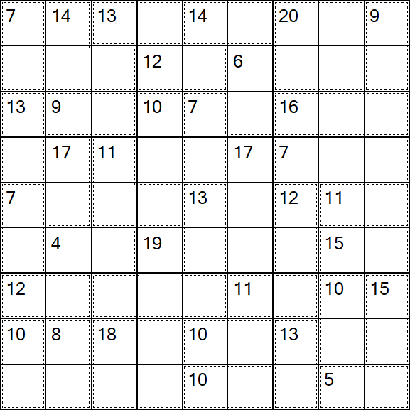 Killer Sudoku - Easy
