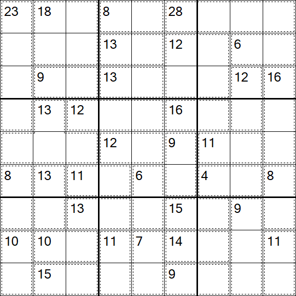Killer Sudoku - Easy