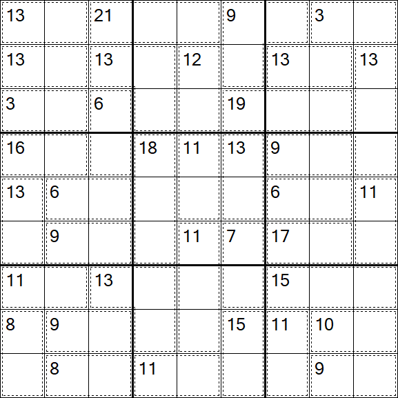 Killer Sudoku - Easy
