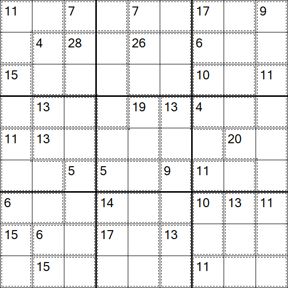 Killer Sudoku - Einfach