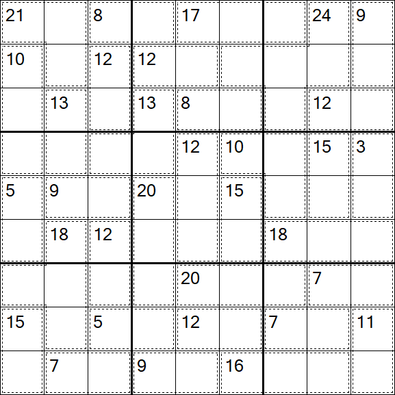 Killer Sudoku - Einfach