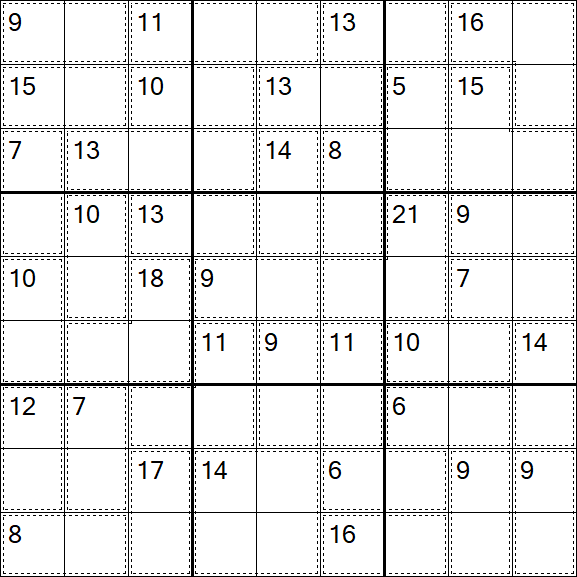 Killer Sudoku - Easy