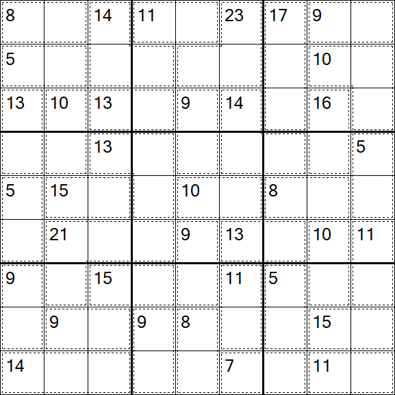 Killer Sudoku - Easy