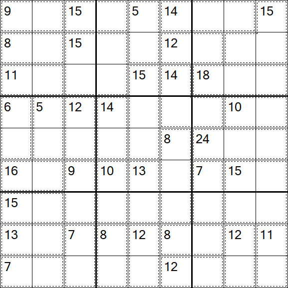 Killer Sudoku - Easy