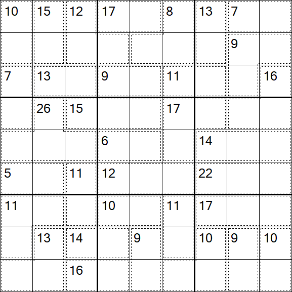 Killer Sudoku - Easy