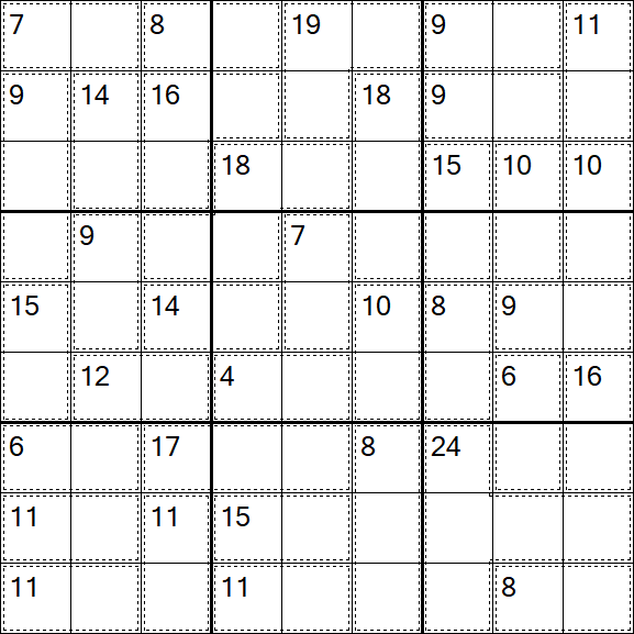 Killer Sudoku - Easy