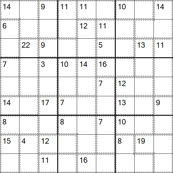 Killer Sudoku - Easy