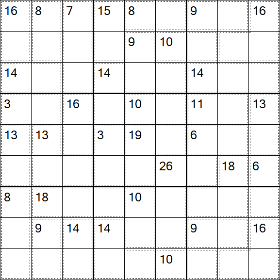 Killer Sudoku - Easy