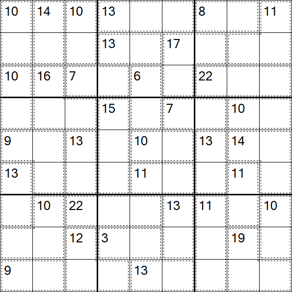 Killer Sudoku - Easy