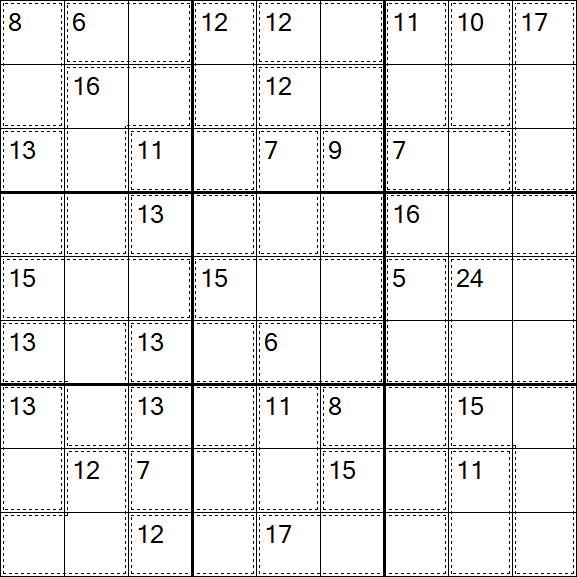 Killer Sudoku - Easy