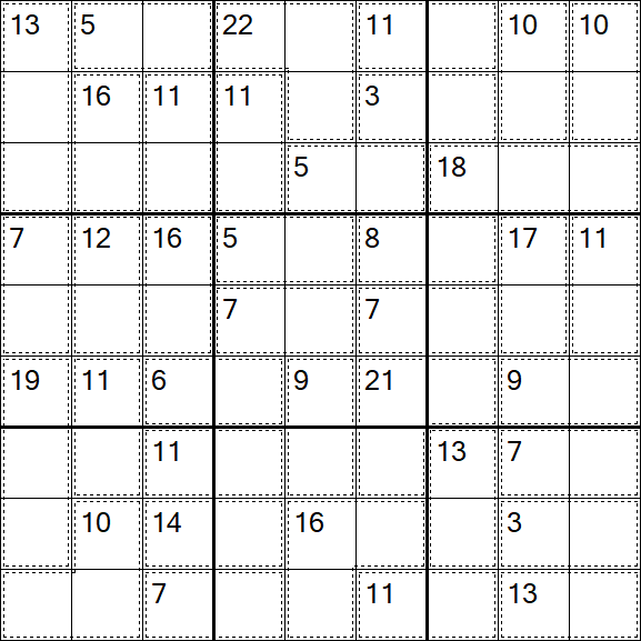 Killer Sudoku - Easy