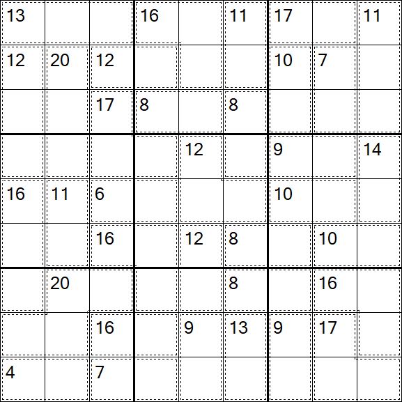 Killer Sudoku - Einfach