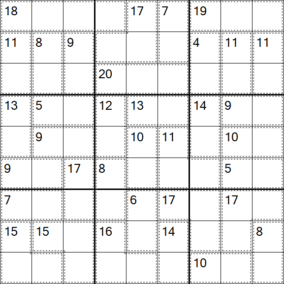 Killer Sudoku - Einfach