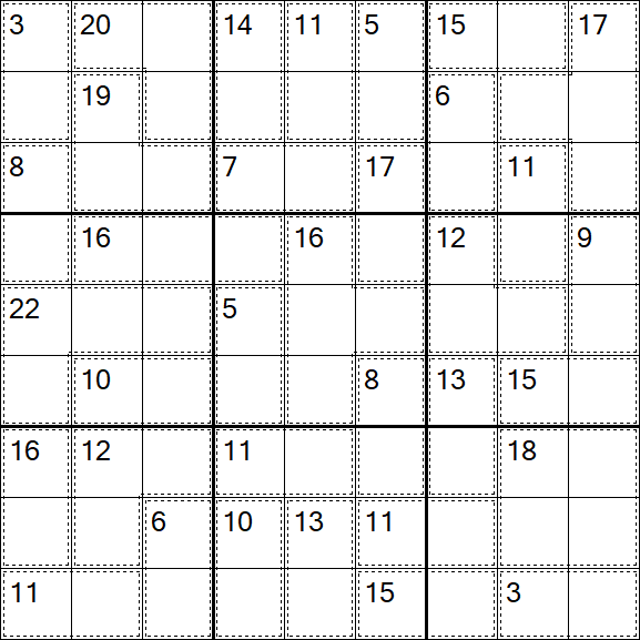 Killer Sudoku - Einfach