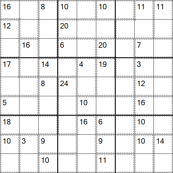 Killer Sudoku - Einfach