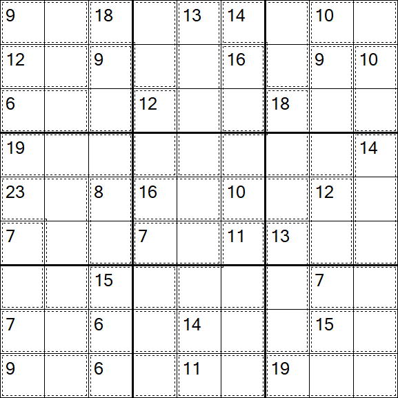 Killer Sudoku - Einfach