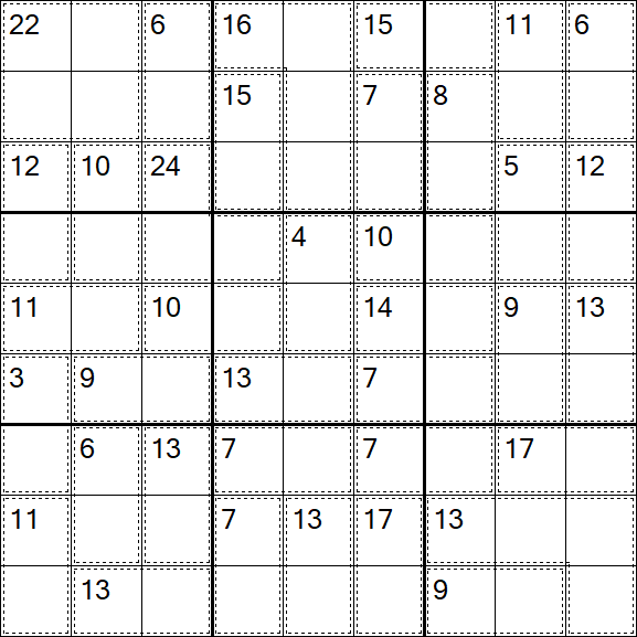 Killer Sudoku - Einfach