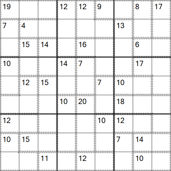 Killer Sudoku - Einfach