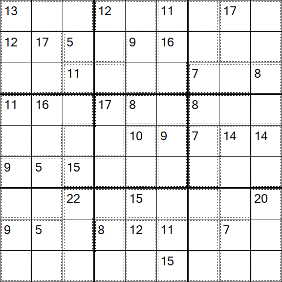 Killer Sudoku - Einfach