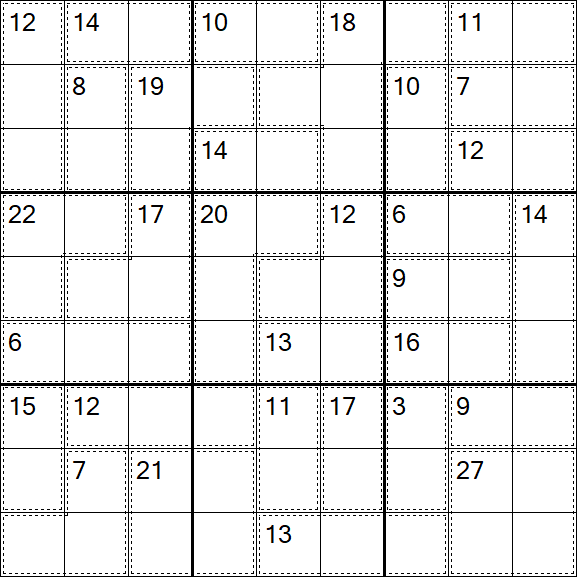 Killer Sudoku - Easy