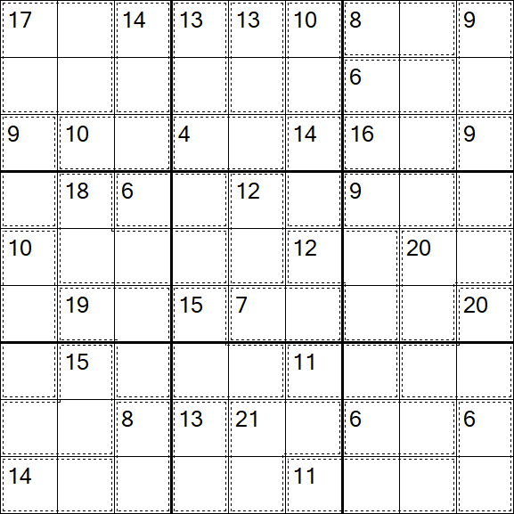 Killer Sudoku - Einfach