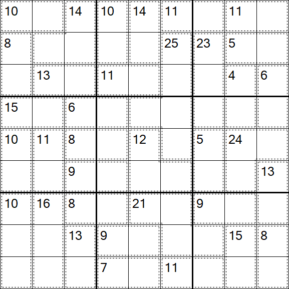 Killer Sudoku - Easy
