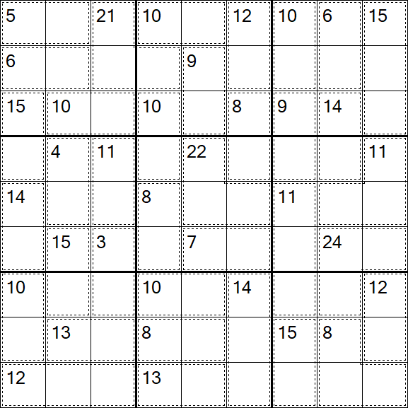 Killer Sudoku - Easy
