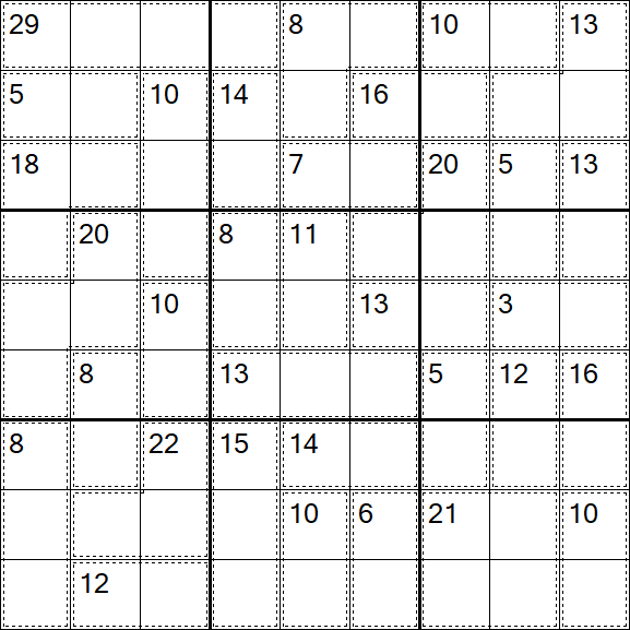 Killer Sudoku - Einfach