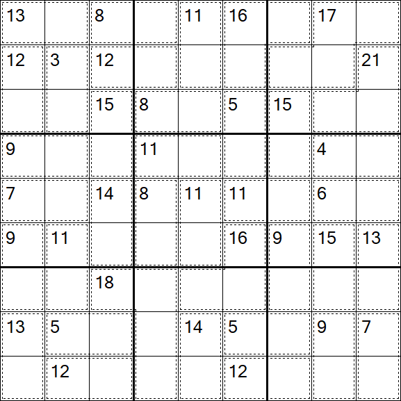 Killer Sudoku - Easy