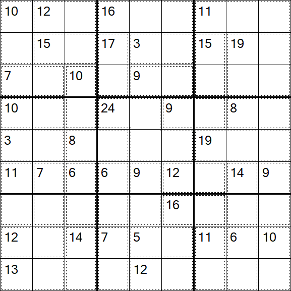 Killer Sudoku - Easy