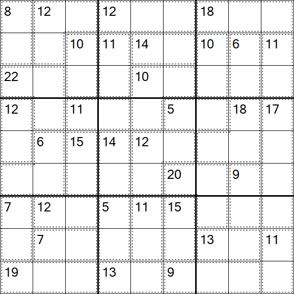 Killer Sudoku - Einfach