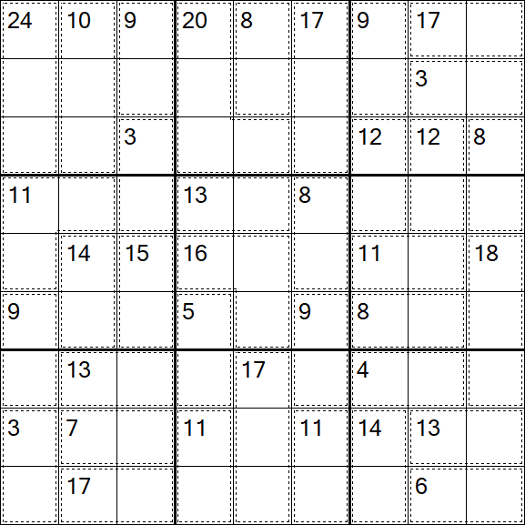 Killer Sudoku - Einfach