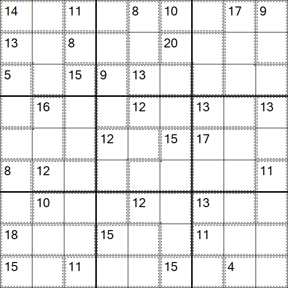 Killer Sudoku - Easy