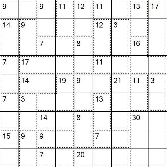 Killer Sudoku - Einfach