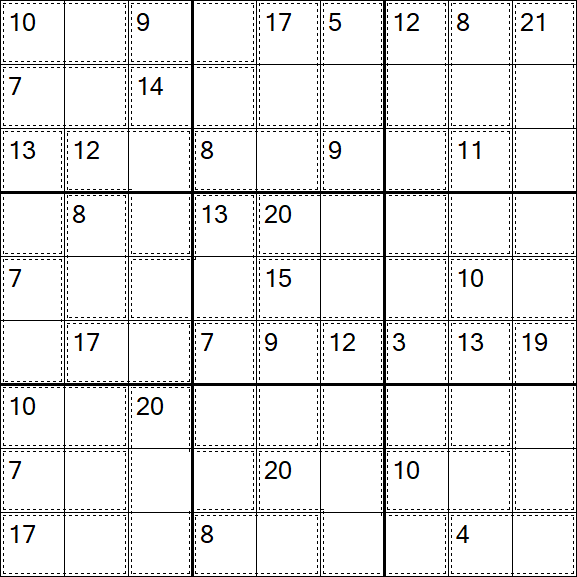 Killer Sudoku - Easy