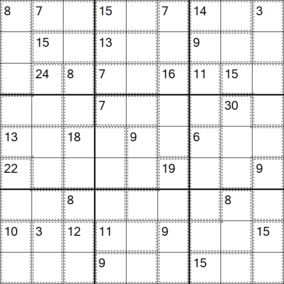 Killer Sudoku - Easy