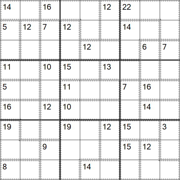 Killer Sudoku - Easy