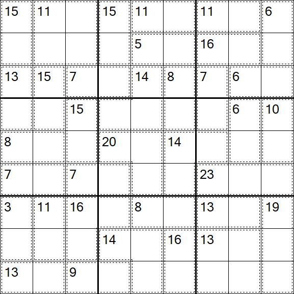 Killer Sudoku - Easy