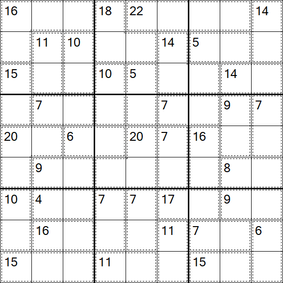 Killer Sudoku - Easy