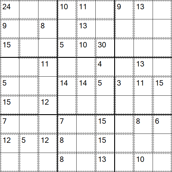 Killer Sudoku - Easy
