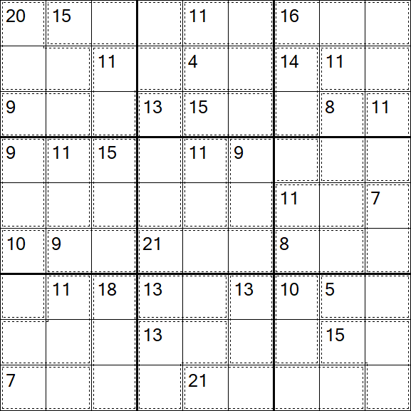 Killer Sudoku - Einfach