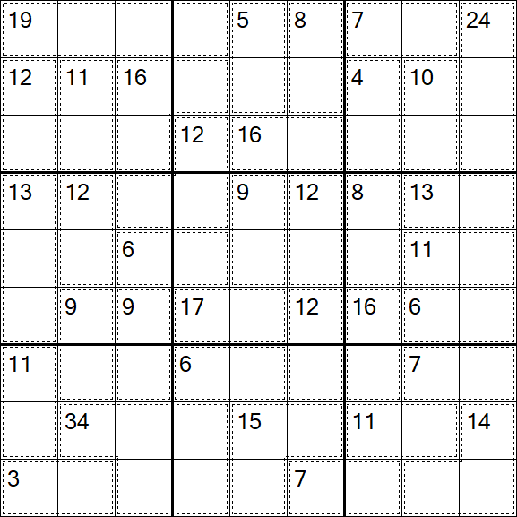 Killer Sudoku - Easy