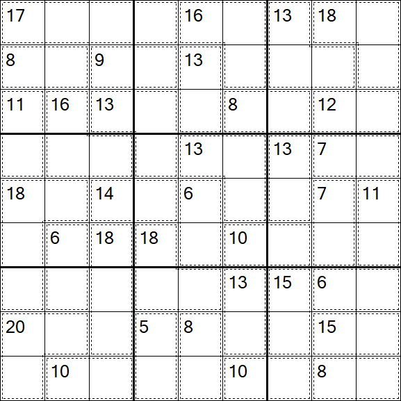 Killer Sudoku - Einfach