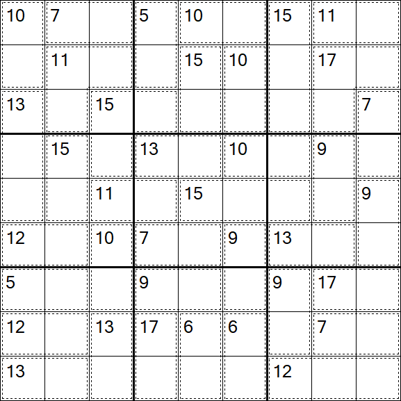 Killer Sudoku - Easy