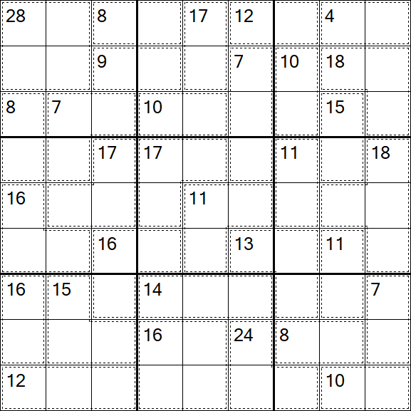 Killer Sudoku - Easy